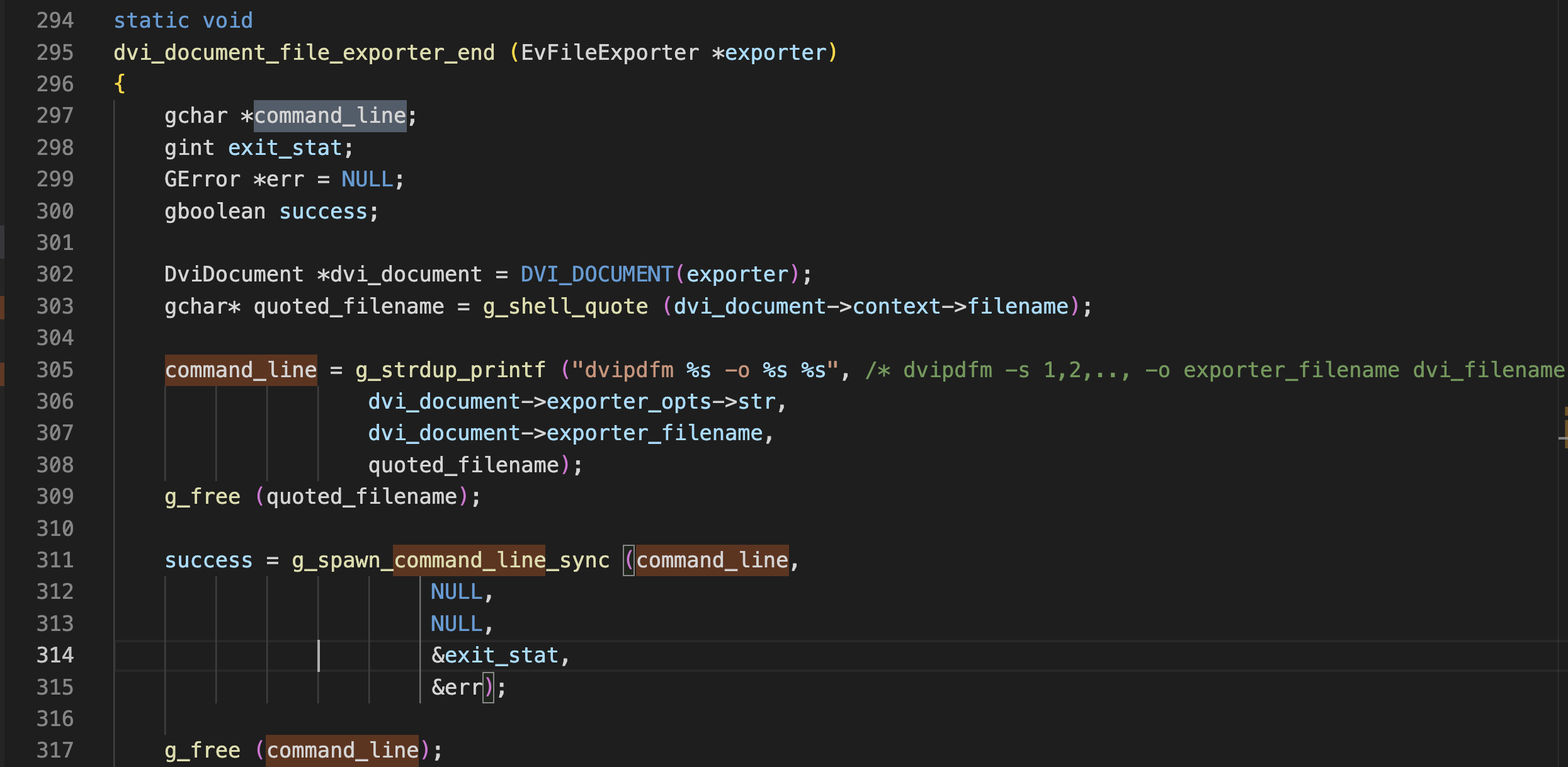 DVI command execution code